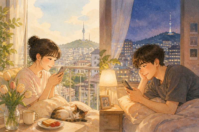 Good morning, good night: staying in touch